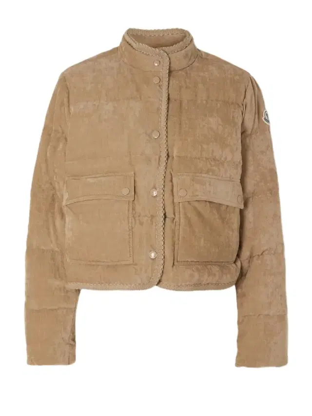 Essarts Ricrac-trimmed Quilted Padded Down Corduroy Jacket
