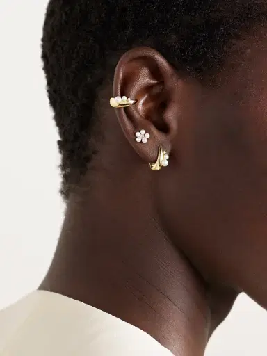 Mizuki 14-karat Gold, Pearl And Diamond Ear Cuff | Thumbnail 2 Mizuki 14-karat Gold, Pearl And Diamond Ear Cuff | Thumbnail 2