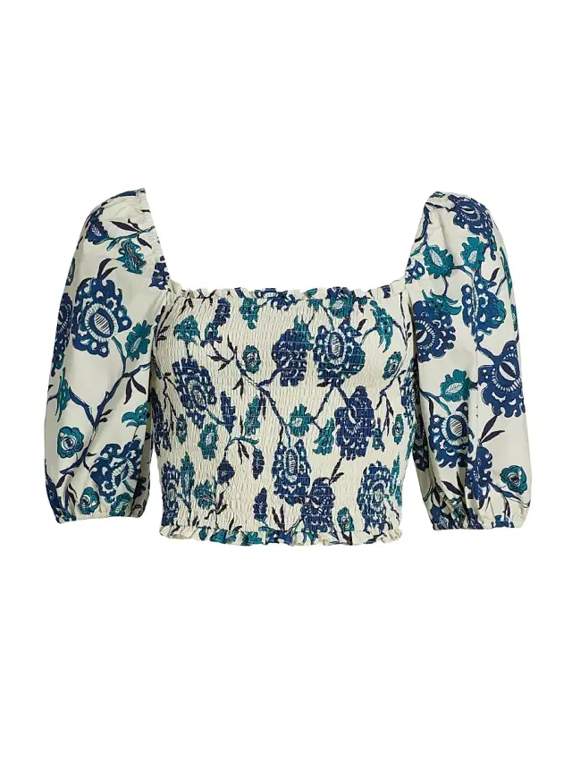 Misa Los Angeles Women's Cyra Smocked Top - Poplin