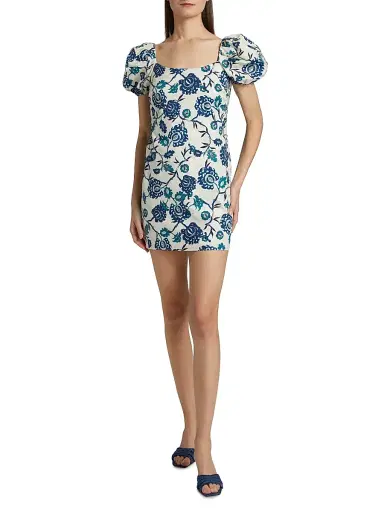 Misa Los Angeles Women's Analie Floral Minidress - Poplin - Size Large | Thumbnail 2