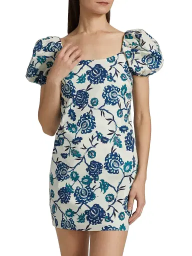 Misa Los Angeles Women's Analie Floral Minidress - Poplin - Size Large | Thumbnail 3