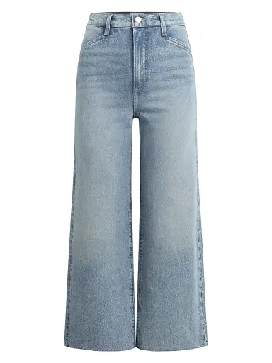 Favorite Daughter Women's Mischa Super High-Rise Wide-Leg Crop Jeans - Santa Barbara - Size 24 | Thumbnail 1 Favorite Daughter Women's Mischa Super High-Rise Wide-Leg Crop Jeans - Santa Barbara - Size 24 | Thumbnail 1