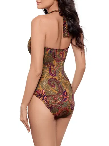 Miraclesuit Swim Women's Perissa Rock Halterneck Paisley One-Piece Swimsuit | Thumbnail 3 Miraclesuit Swim Women's Perissa Rock Halterneck Paisley One-Piece Swimsuit | Thumbnail 3
