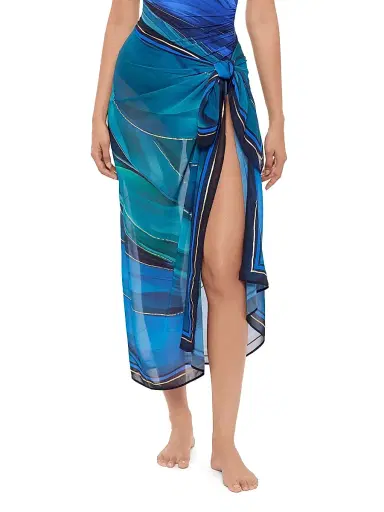 Miraclesuit Swim Women's Maldiva Printed Georgette Pareo | Thumbnail 3 Miraclesuit Swim Women's Maldiva Printed Georgette Pareo | Thumbnail 3