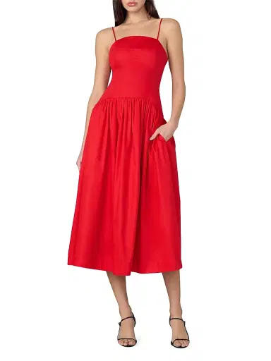 Joe's Jeans Women's The Mara Midi Dress | Thumbnail 2 Joe's Jeans Women's The Mara Midi Dress | Thumbnail 2
