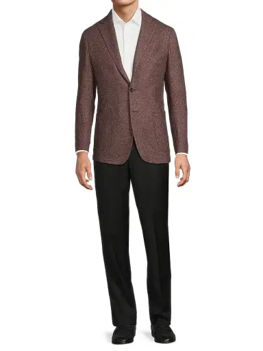 Sartorio Napoli Men's Wool-Silk Single-Breasted Jacket | Thumbnail 2