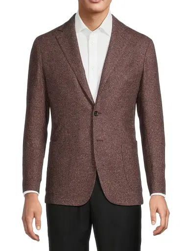 Sartorio Napoli Men's Wool-Silk Single-Breasted Jacket | Thumbnail 3
