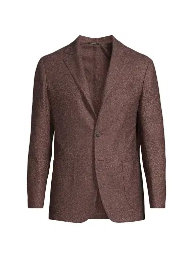 Sartorio Napoli Men's Wool-Silk Single-Breasted Jacket | Thumbnail 1