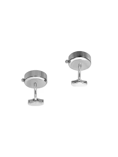 Tateossian Men's Mother-of-Pearl & Stainless Steel Guilloche Watch Cufflinks - Silver | Thumbnail 3 Tateossian Men's Mother-of-Pearl & Stainless Steel Guilloche Watch Cufflinks - Silver | Thumbnail 3