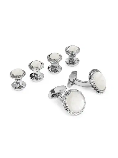 Tateossian Men's Quartz 6-Piece Stud & Cufflink Set | Thumbnail 2 Tateossian Men's Quartz 6-Piece Stud & Cufflink Set | Thumbnail 2