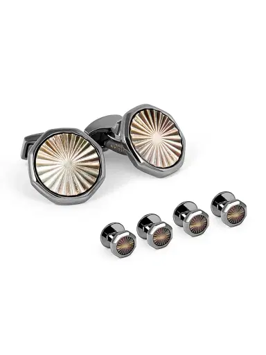 Tateossian Men's Sunburst 6-Piece Stud & Cufflink Set | Thumbnail 1 Tateossian Men's Sunburst 6-Piece Stud & Cufflink Set | Thumbnail 1