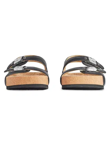 Balenciaga Women's I Scholl Flat Sandals - Black - Size 10 | Thumbnail 4 Balenciaga Women's I Scholl Flat Sandals - Black - Size 10 | Thumbnail 4