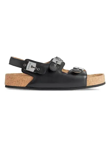 Balenciaga Men's I Scholl Flat Sandals - Black - Size 12 | Thumbnail 1 Balenciaga Men's I Scholl Flat Sandals - Black - Size 12 | Thumbnail 1