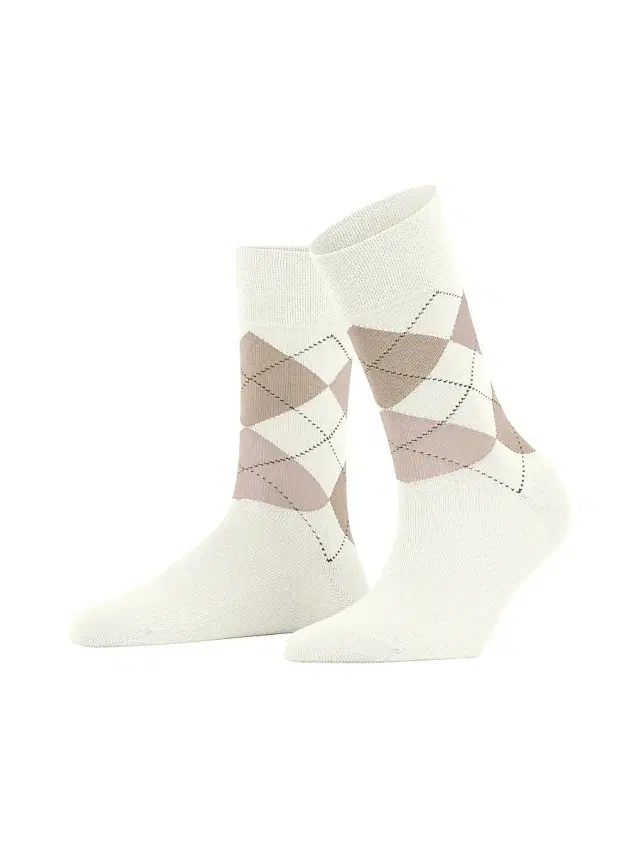FALKE Women's Sensitive Argyle Cotton-Blend Sock