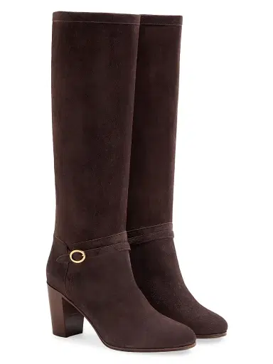 Valentino Garavani Women's Pattie Crust 75MM Leather Boots - Brown - Size 10.5 | Thumbnail 2 Valentino Garavani Women's Pattie Crust 75MM Leather Boots - Brown - Size 10.5 | Thumbnail 2