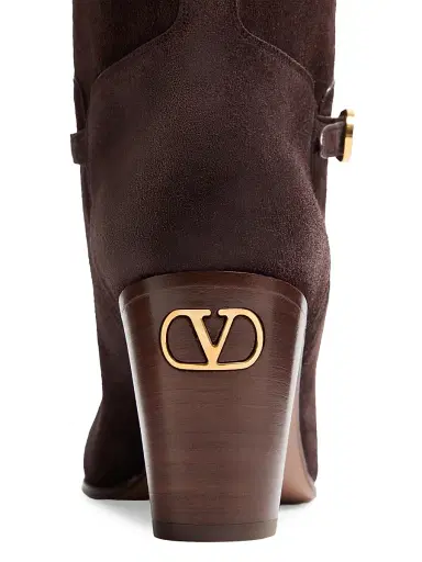 Valentino Garavani Women's Pattie Crust 75MM Leather Boots - Brown - Size 10.5 | Thumbnail 5 Valentino Garavani Women's Pattie Crust 75MM Leather Boots - Brown - Size 10.5 | Thumbnail 5