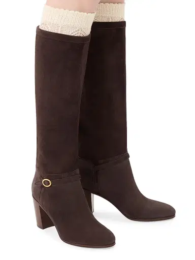Valentino Garavani Women's Pattie Crust 75MM Leather Boots - Brown - Size 10.5 | Thumbnail 7 Valentino Garavani Women's Pattie Crust 75MM Leather Boots - Brown - Size 10.5 | Thumbnail 7