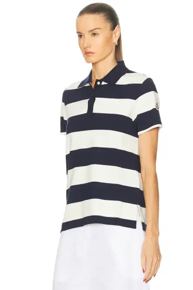 Moncler Short Sleeve Polo Shirt | Thumbnail 2 Moncler Short Sleeve Polo Shirt | Thumbnail 2