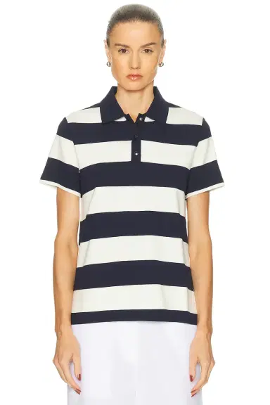 Moncler Short Sleeve Polo Shirt | Thumbnail 1 Moncler Short Sleeve Polo Shirt | Thumbnail 1
