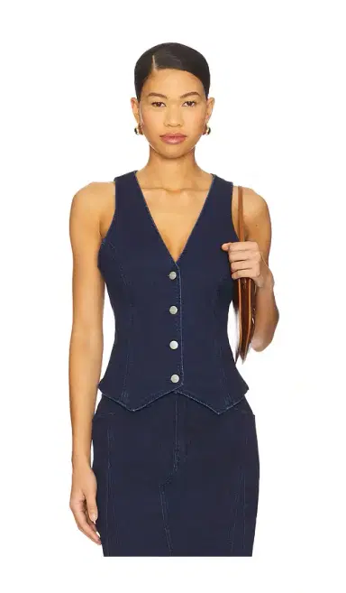 superdown Darlah Denim Vest Top | Thumbnail 1 superdown Darlah Denim Vest Top | Thumbnail 1