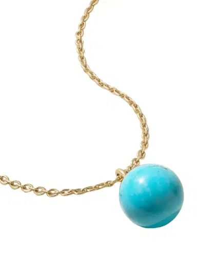 Irene Neuwirth Gumball 18-karat Gold Turquoise Necklace | Thumbnail 1 Irene Neuwirth Gumball 18-karat Gold Turquoise Necklace | Thumbnail 1