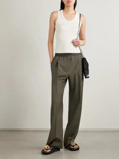 Loewe Pleated Wool Straight-leg Pants | Thumbnail 2 Loewe Pleated Wool Straight-leg Pants | Thumbnail 2