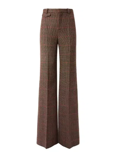 Chloé Checked Wool Flared Pants | Thumbnail 1