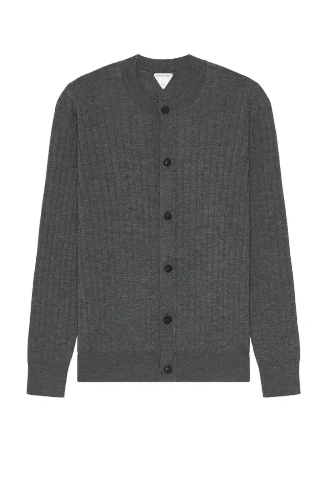 Bottega Veneta Wool Rib Cardigan