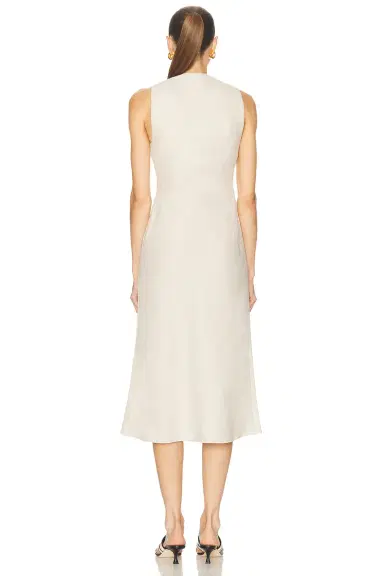 L'Academie Eula Linen Midi Dress | Thumbnail 5 L'Academie Eula Linen Midi Dress | Thumbnail 5