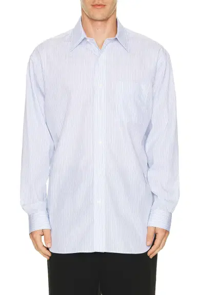 Bottega Veneta Cotton Poplin Stripe Shirt | Thumbnail 4
