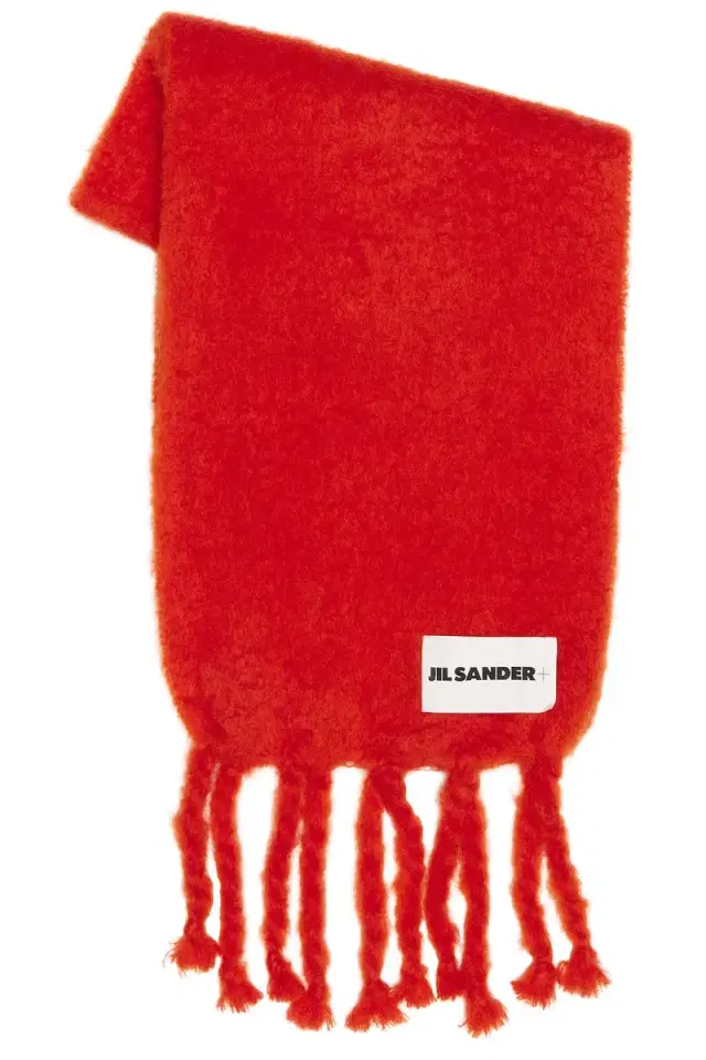 Jil Sander Logo Plain Scarf
