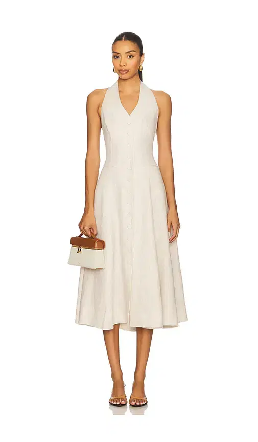 Uma Linen Midi Dress