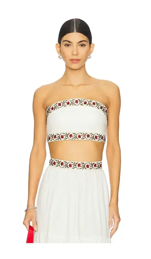 Rosewater House Carnation Crop Top