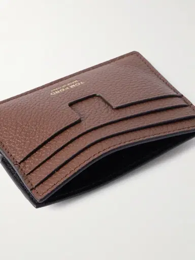 Tom Ford Full-Grain Leather Cardholder - Men | Thumbnail 4 Tom Ford Full-Grain Leather Cardholder - Men | Thumbnail 4