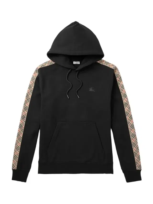 Burberry Checked Logo-Embroidered Cotton-Jersey Hoodie - Men