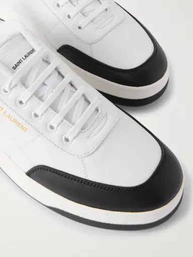 Saint Laurent SL/61 Two-Tone Leather Sneakers - Men | Thumbnail 5