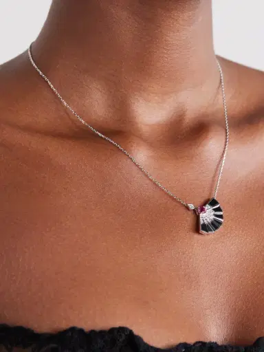Garrard Fanfare Symphony 18-karat White Gold Multi-stone Necklace | Thumbnail 2