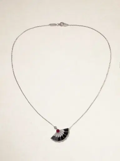 Garrard Fanfare Symphony 18-karat White Gold Multi-stone Necklace | Thumbnail 4