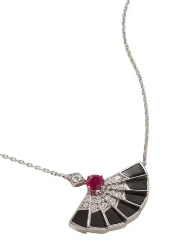 Garrard Fanfare Symphony 18-karat White Gold Multi-stone Necklace | Thumbnail 1