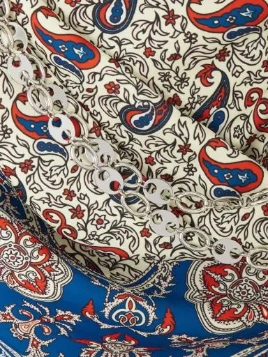 Rabanne Chain-embellished Paisley-print Crepe Maxi Dress | Thumbnail 4