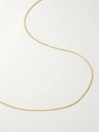 Loren Stewart Demi Herringbone Gold Necklace | Thumbnail 4 Loren Stewart Demi Herringbone Gold Necklace | Thumbnail 4