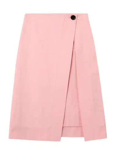 Bottega Veneta Wrap-effect Organic Cotton-twill Skirt | Thumbnail 1 Bottega Veneta Wrap-effect Organic Cotton-twill Skirt | Thumbnail 1