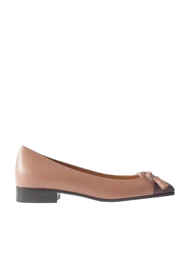 Ballerina Two-tone Leather Flats