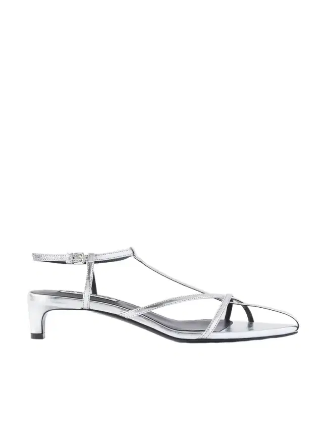 Jil Sander Metallic Leather Sandals