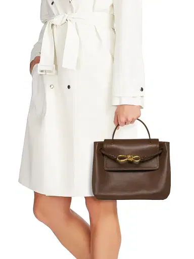 Bottega Veneta Women's Ciao Ciao Small Leather Top Handle bag - Nocciola Muse Brass | Thumbnail 2