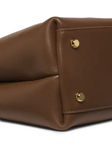Bottega Veneta Women's Ciao Ciao Small Leather Top Handle bag - Nocciola Muse Brass | Thumbnail 6