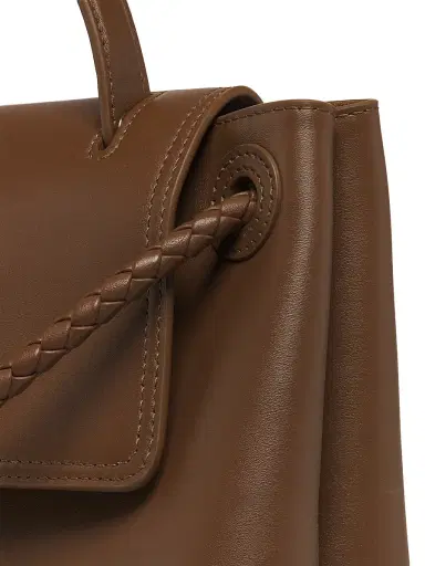 Bottega Veneta Women's Ciao Ciao Small Leather Top Handle bag - Nocciola Muse Brass | Thumbnail 7