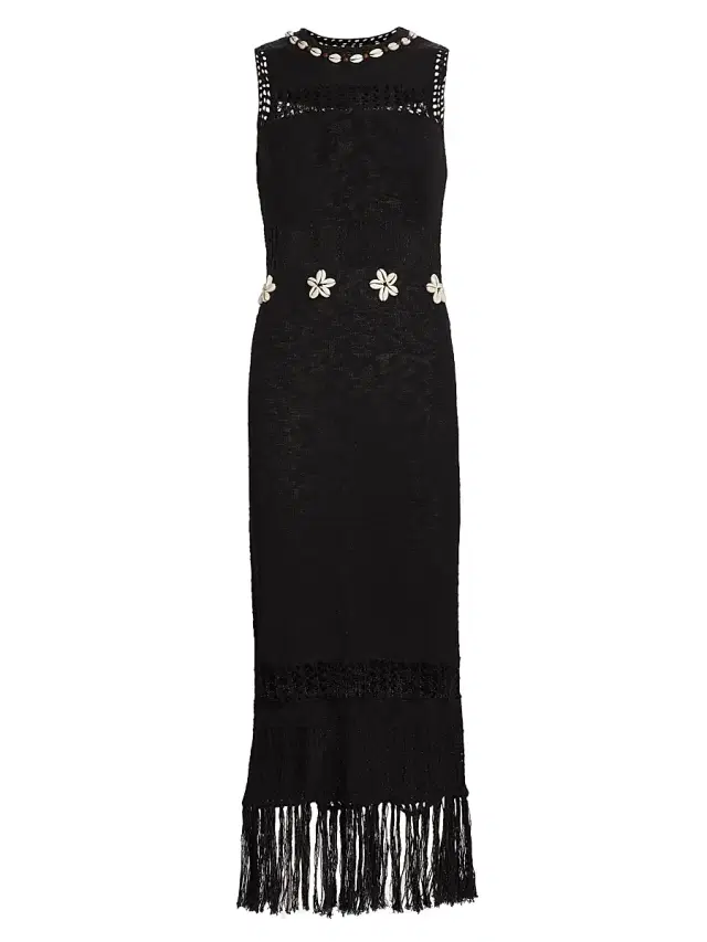Rails Women's Kiana Stretch-Cotton Knit Midi-Dress - Black