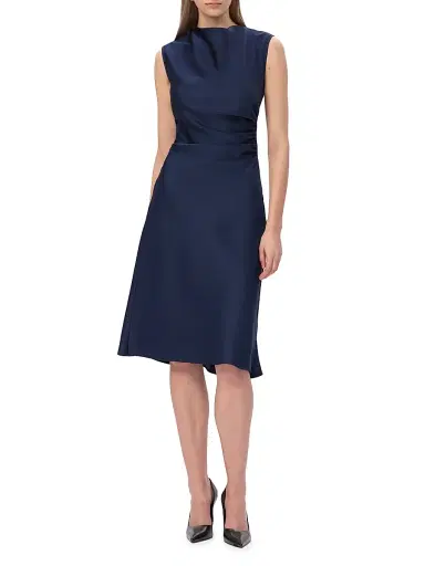 Hervé Léger Women's Satin Cowlneck Midi-Dress | Thumbnail 1