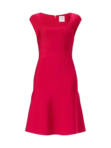 Hervé Léger Women's The Beatrice Knit Fit & Flare Midi-Dress - Hibiscus - Size XS | Thumbnail 1 Hervé Léger Women's The Beatrice Knit Fit & Flare Midi-Dress - Hibiscus - Size XS | Thumbnail 1